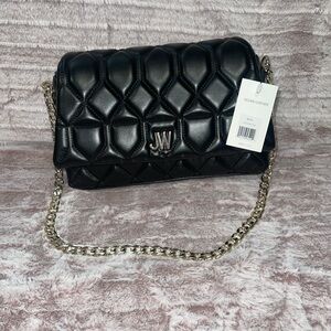 Jason Wu Black Quilted Vegan Leather Chain Bag